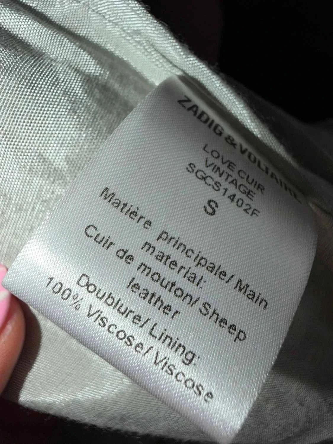 Zadig & Voltaire jacket clean well read size s – photo 11